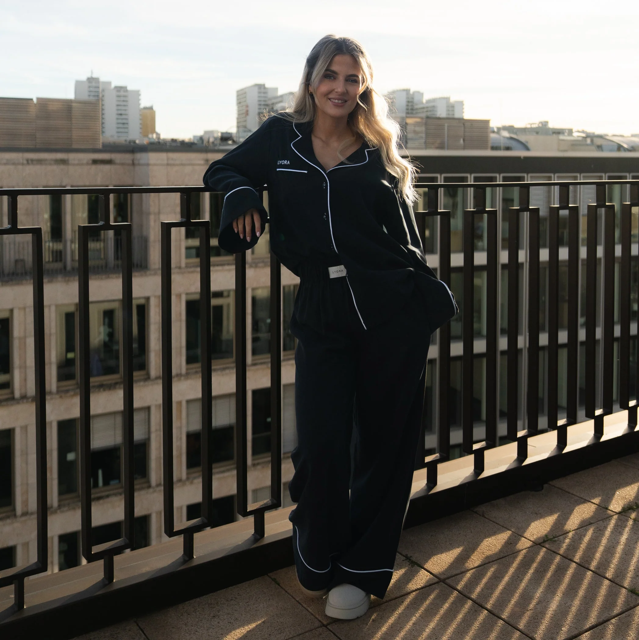 Pyjama-Set Damen Black - Image 6